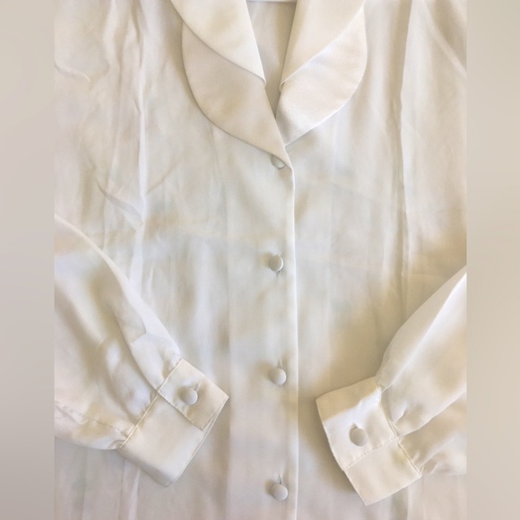 High Notes New York Long Sleeve Cuff Blouse Shirt - Picture 4 of 6